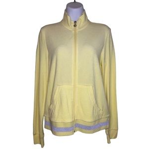 Juicy Couture ✨  Mock Neck Terry Cloth Track Jacket Zip